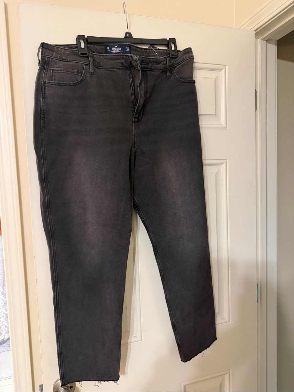 Hollister Washed Black Ankle Jeans